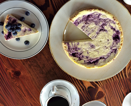 Rogue River Blue Cheesecake