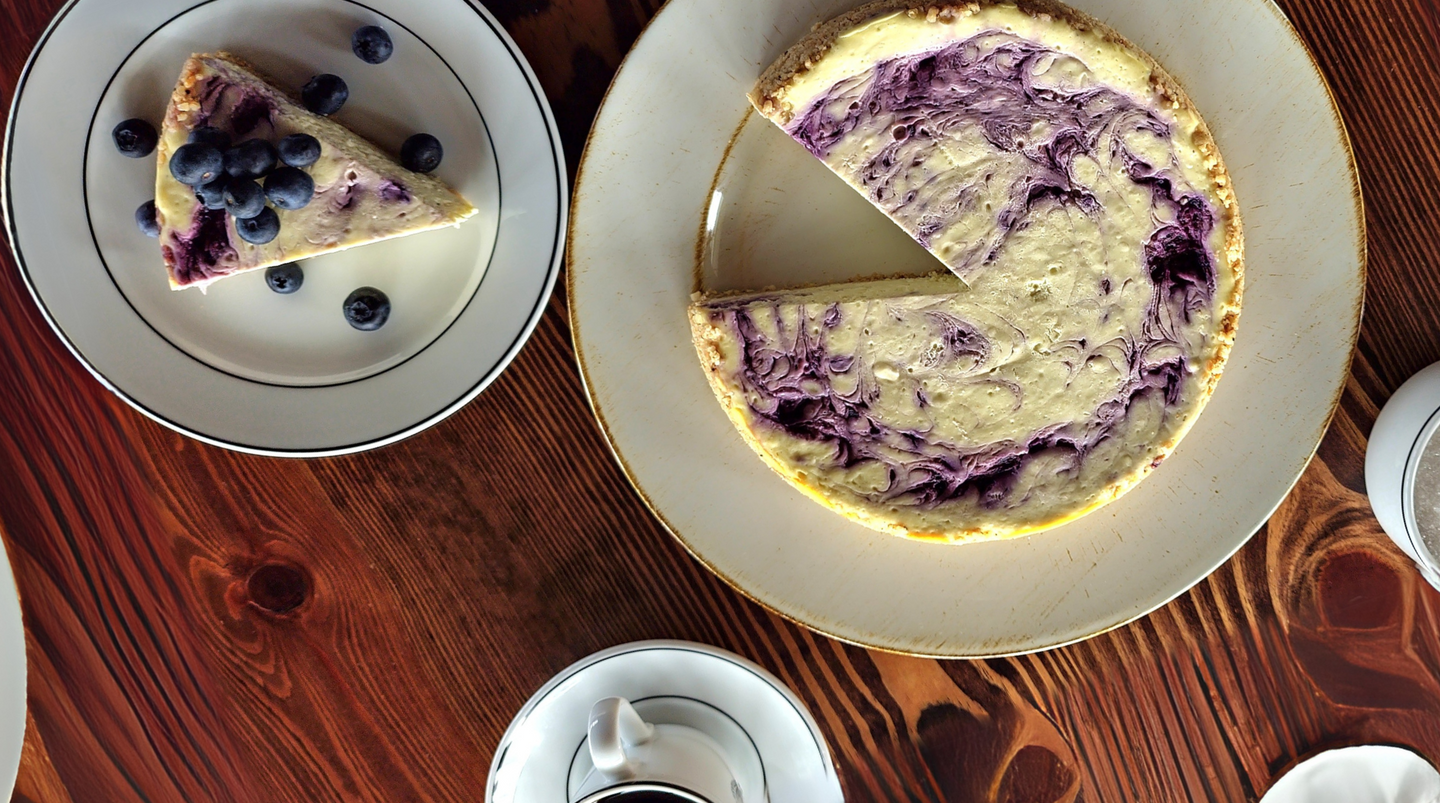 Rogue River Blue Cheesecake
