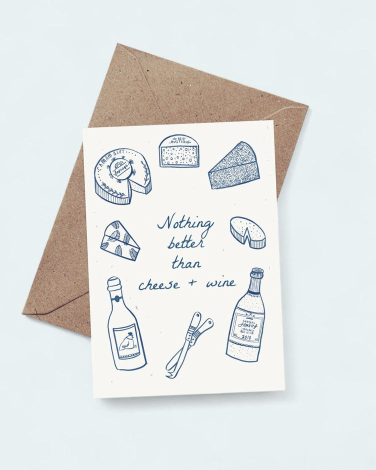 Premium Letterpress - Printed Folded Notecard with Envelope