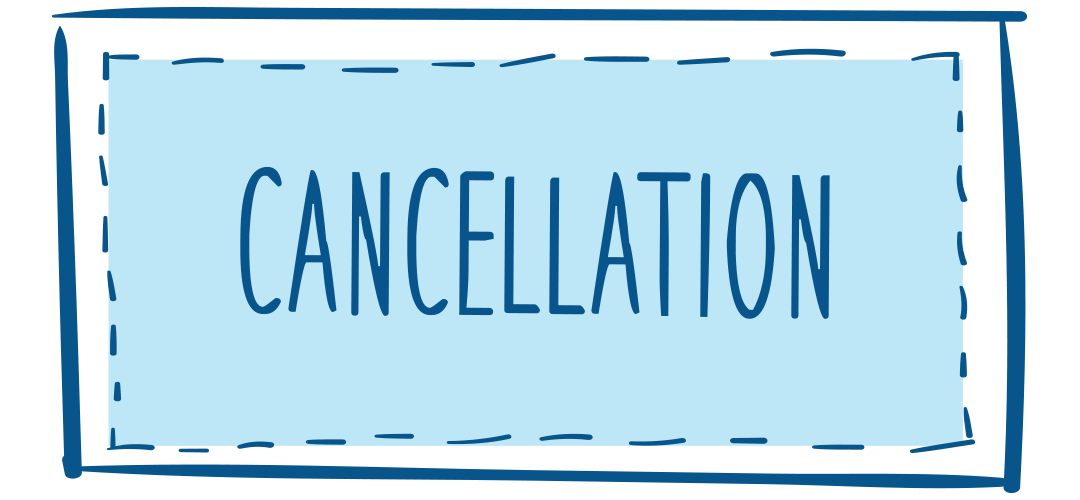 Cancellation sign for cheese club