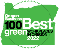 Oregon Business 100 Best Green Workplaces in Oregon 2022 logo