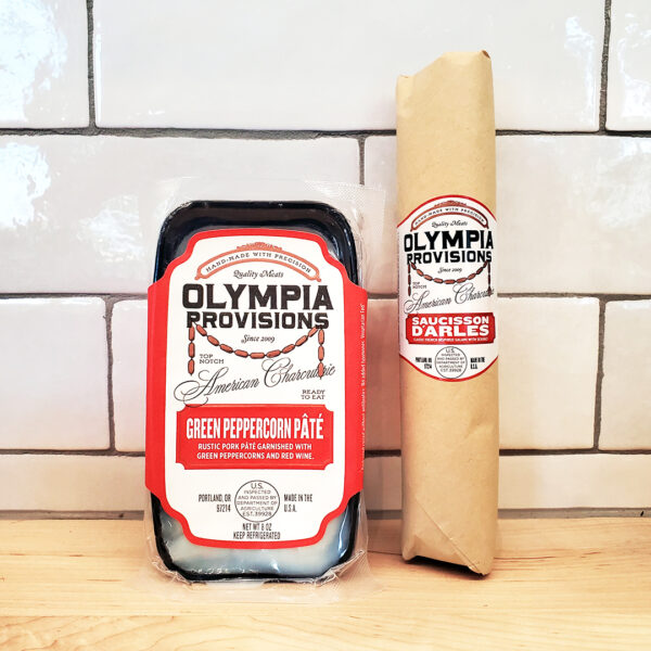 Olympia Provisions Saucisson D'Arles and Green Peppercorn Pate