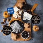 Rogue Creamery Winner's Circle Gift Set contents including Blue Cheese, Cherries, Chocolate, with a variety of fruit and World Cheese Award
